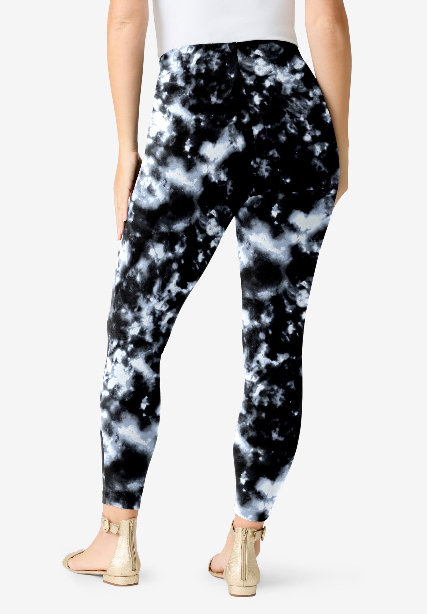 Plus Size Ankle Length Essential Stretch Legging image number 1