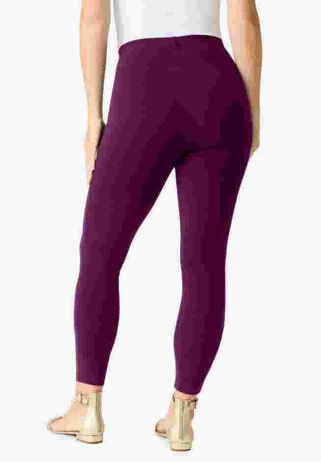 Plus Size Ankle Length Essential Stretch Legging image number 1