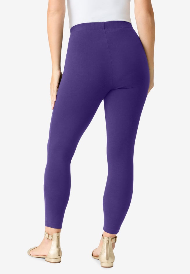 Plus Size Ankle Length Essential Stretch Legging image number 1