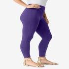 Plus Size Ankle Length Essential Stretch Legging image number null