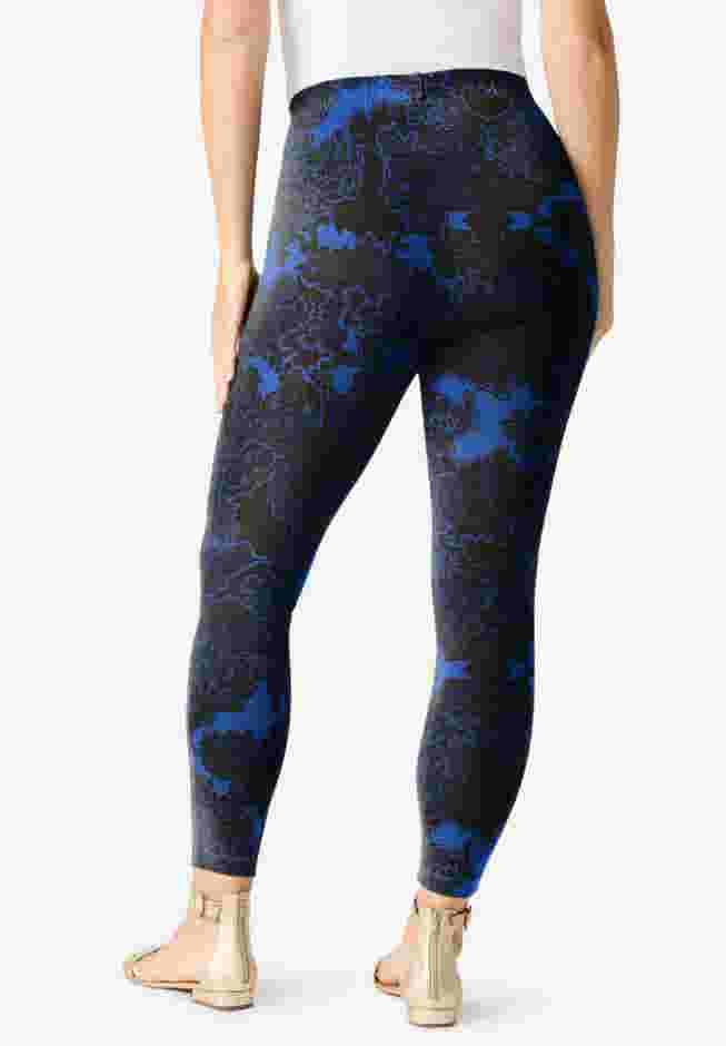 Plus Size Ankle Length Essential Stretch Legging image number 1
