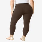 Plus Size Ankle Length Essential Stretch Legging image number null