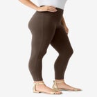Plus Size Ankle Length Essential Stretch Legging image number null