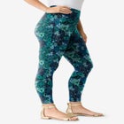 Plus Size Ankle Length Essential Stretch Legging image number null