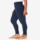 Plus Size Ankle Length Essential Stretch Legging image number null