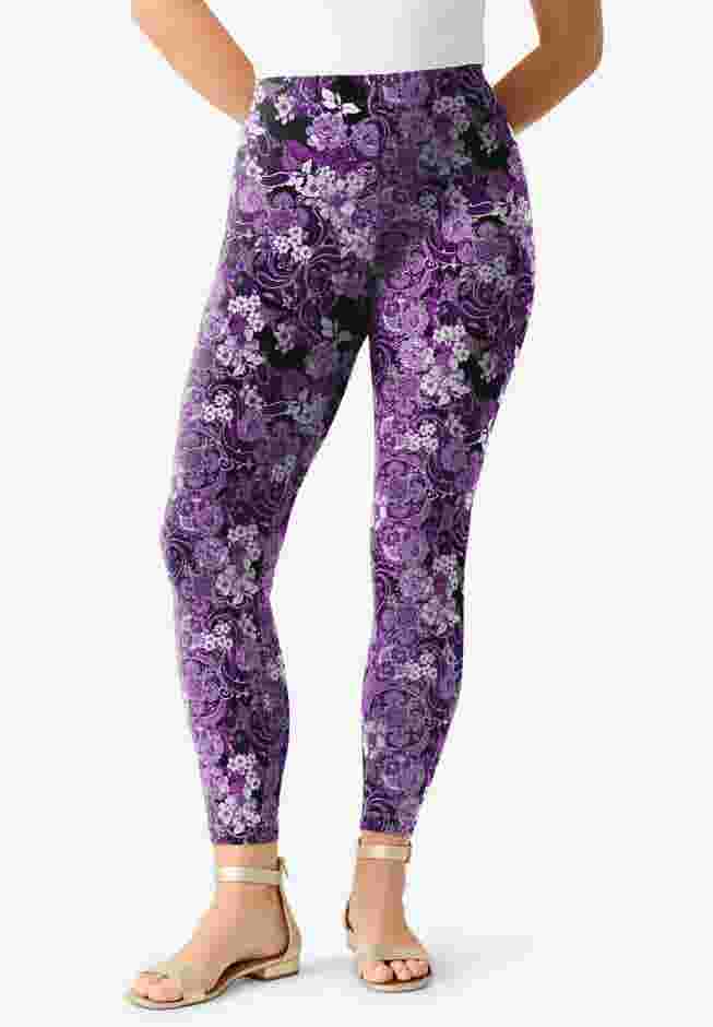 Plus Size Ankle Length Essential Stretch Legging image number 0