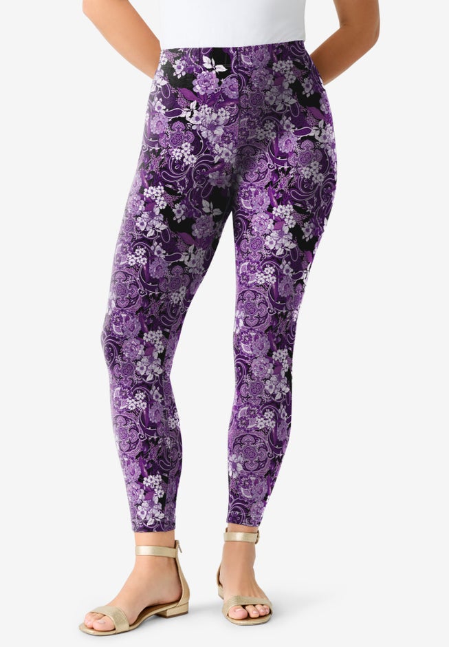 Plus Size Ankle Length Essential Stretch Legging image number 0