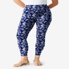 Plus Size Ankle Length Essential Stretch Legging image number null