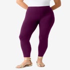 Plus Size Ankle Length Essential Stretch Legging image number null