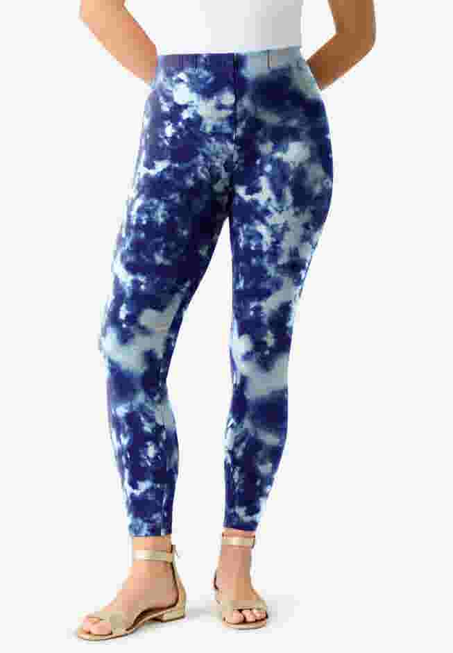 Plus Size Ankle Length Essential Stretch Legging image number 1