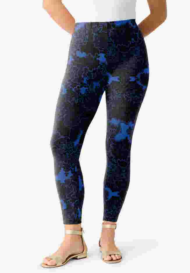 Plus Size Ankle Length Essential Stretch Legging image number 0