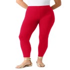 Plus Size Ankle Length Essential Stretch Legging image number null