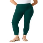 Plus Size Ankle Length Essential Stretch Legging image number null