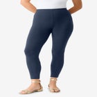 Plus Size Ankle Length Essential Stretch Legging image number null