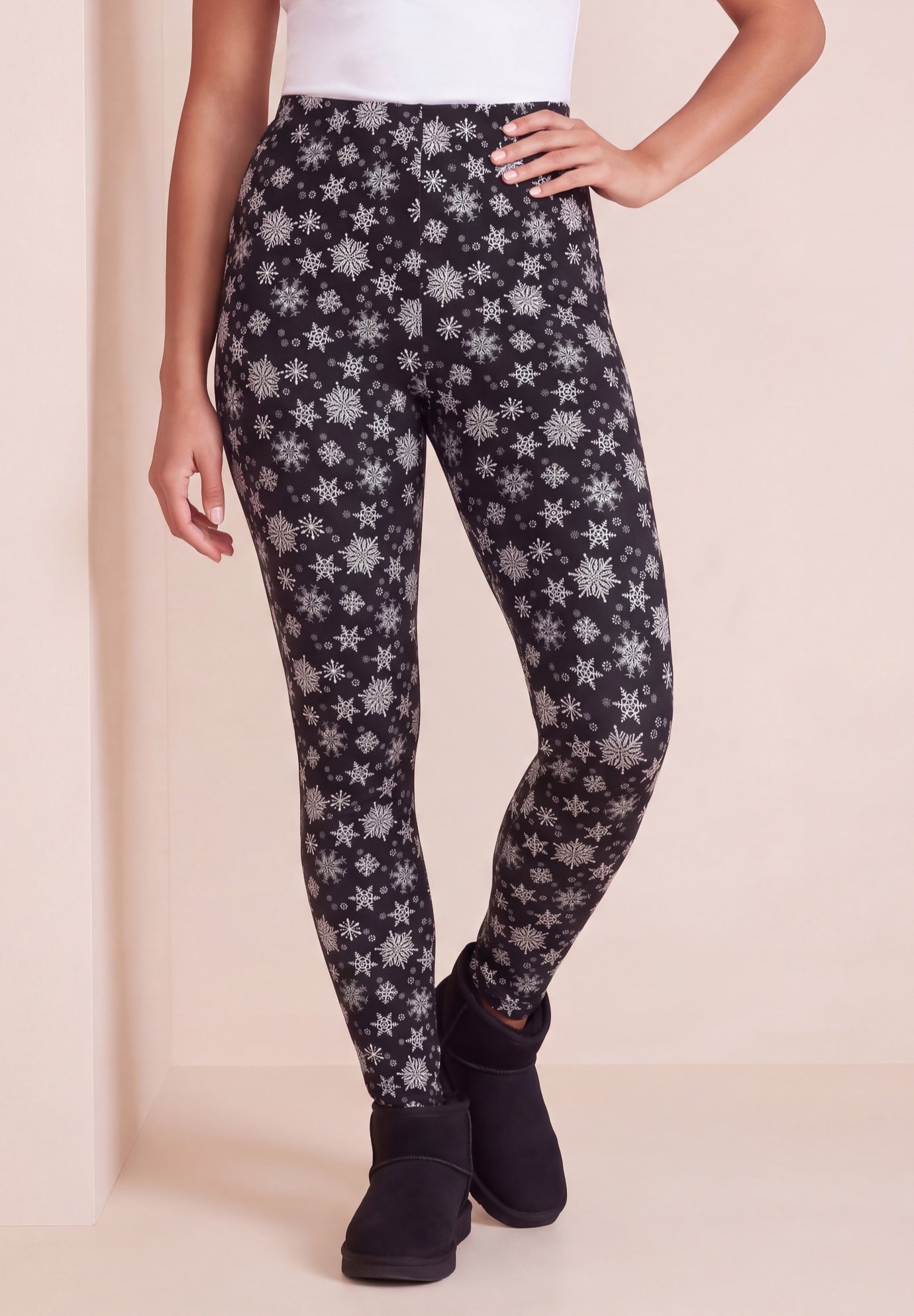 Plus Size Essential Stretch Ankle Length Pull-On Legging image number 0