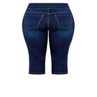Pull On Cropped Denim Legging image number 4
