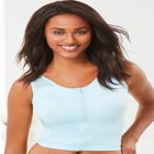 Comfort Choice&reg; Longline Zip-Front Posture Bra image number null