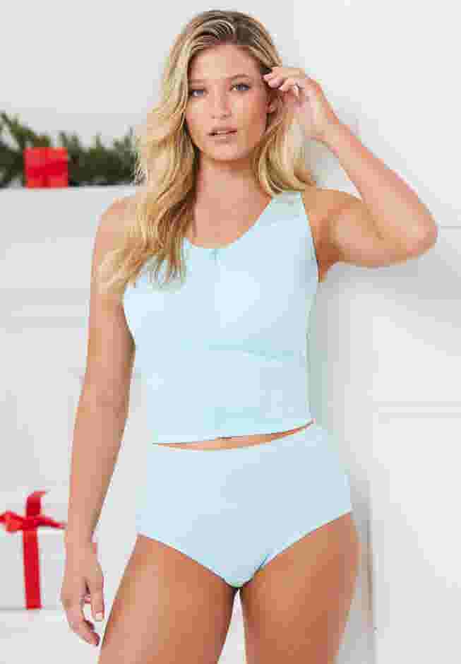 Comfort Choice® Longline Zip-Front Posture Bra image number 4