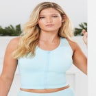 Comfort Choice® Longline Zip-Front Posture Bra image number null