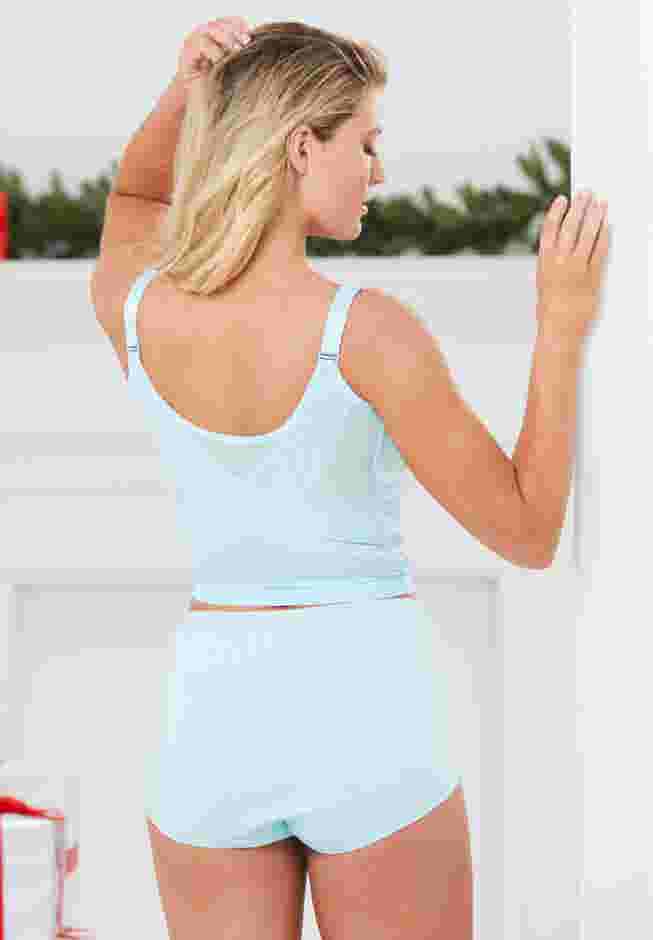 Comfort Choice® Longline Zip-Front Posture Bra image number 1