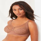 Catherines&reg; Jacquard Polka Dot Wire Free Bra image number null