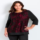 Lace Crewneck Tee image number 0