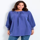 Pleated Peasant Blouse image number 0