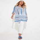 Ruffle Hem Cotton Tunic image number null