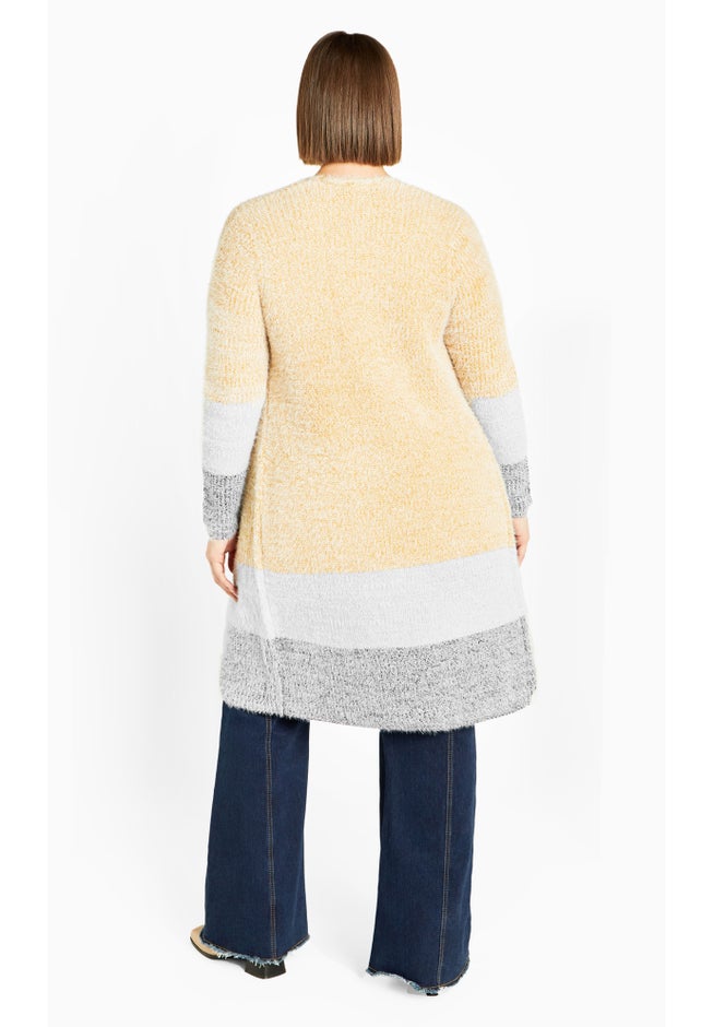Elise Color Block Knitted Cardigan image number 2