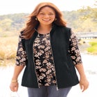 Suprema&reg; 3/4 Sleeve V-Neck Tee image number 2