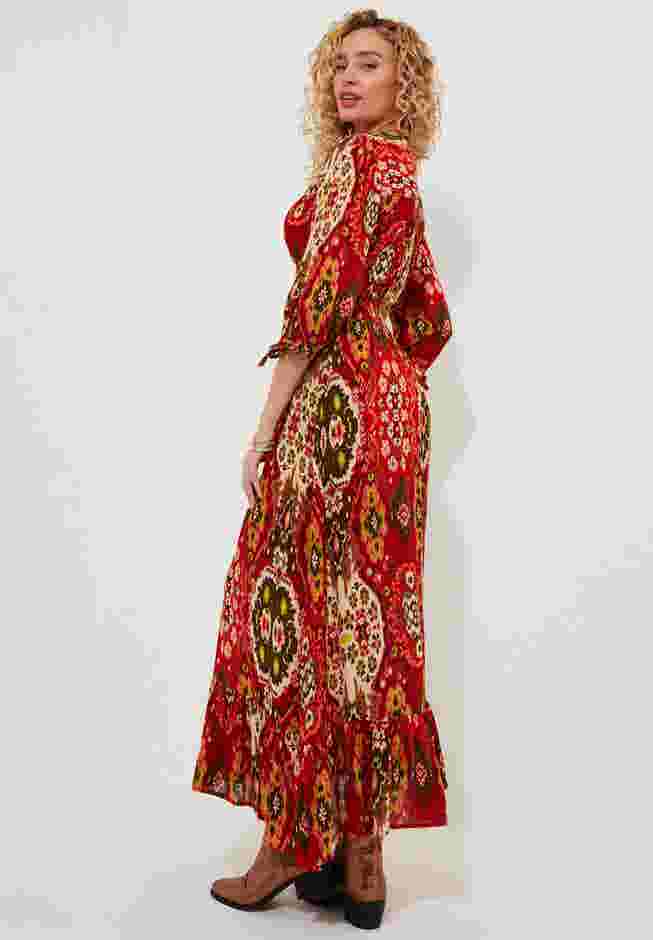 Surplice Flounce Maxi Dress image number 2