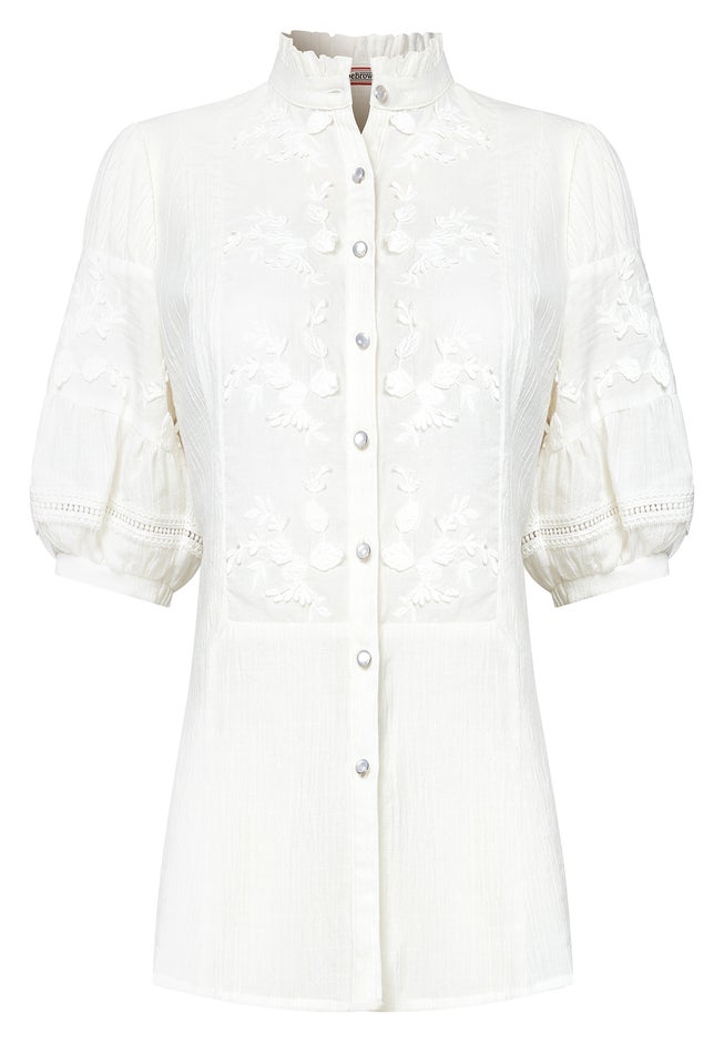 Lace Embroidered Blouse image number 3