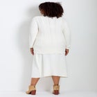 Mock Neck Cable Sweater image number null