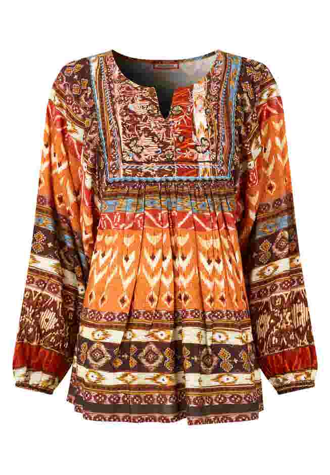 Blouson Sleeve Beaded Tunic image number 3