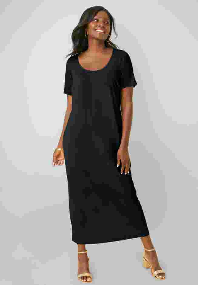2-Piece Stretch Knit Duster Set image number 1