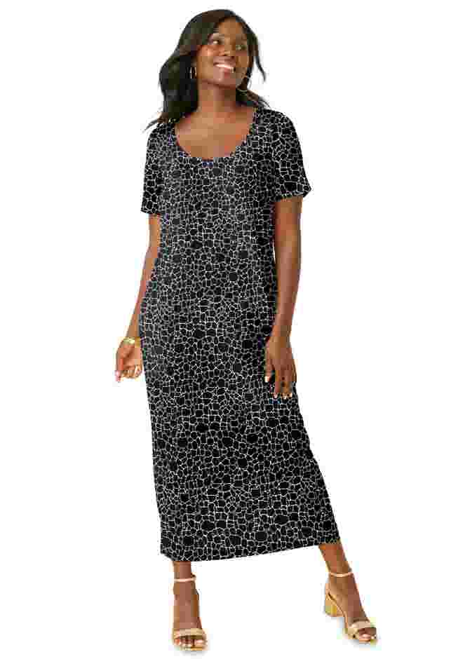 2-Piece Stretch Knit Duster Set image number 1