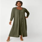 2-Piece Stretch Knit Duster Set image number null