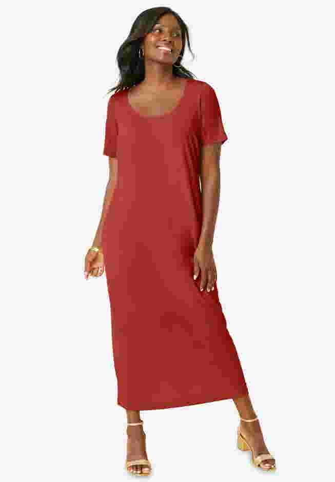 2-Piece Stretch Knit Duster Set image number 5