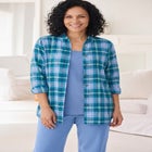 Plaid Double-Brushed Cotton Flannel Shirt image number 0
