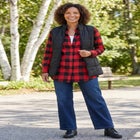 Plaid Double-Brushed Cotton Flannel Shirt image number 1