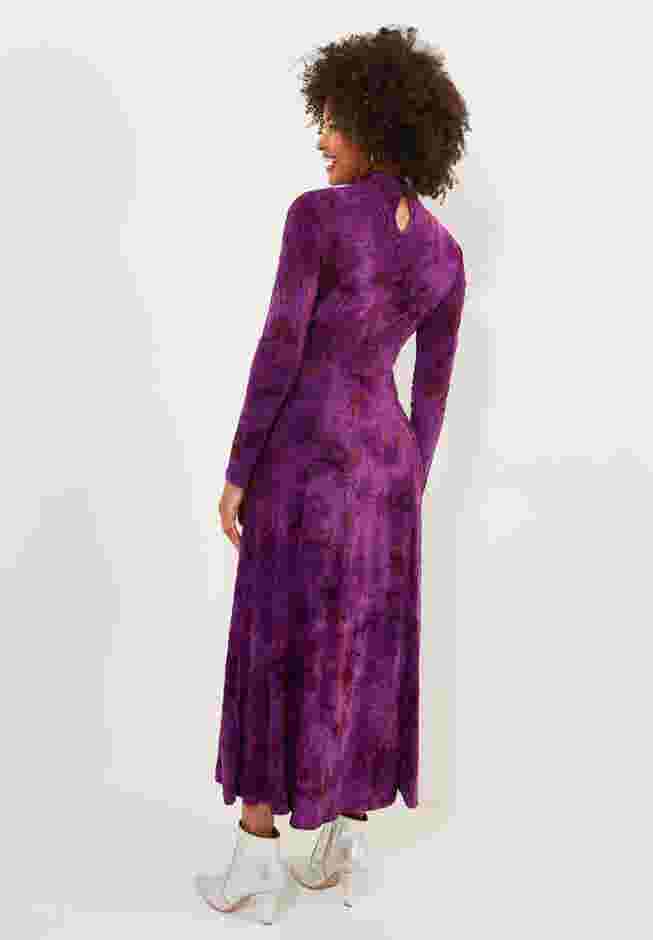 Mockneck Burnout Midi Dress image number 3