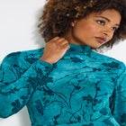 Mockneck Burnout Midi Dress image number 2