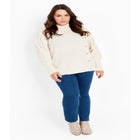 Beata Asymmetrical Button Knit Sweater image number 2