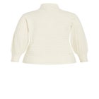 Beata Asymmetrical Button Knit Sweater image number 5