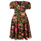 A-Line Button Front Midi Dress image number null