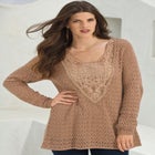 May Contrast Floral Sleeve Sweater image number 5