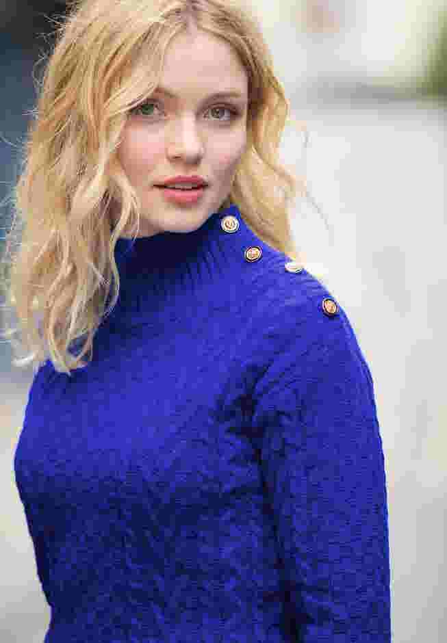 Turtleneck Cable Sweater image number 0