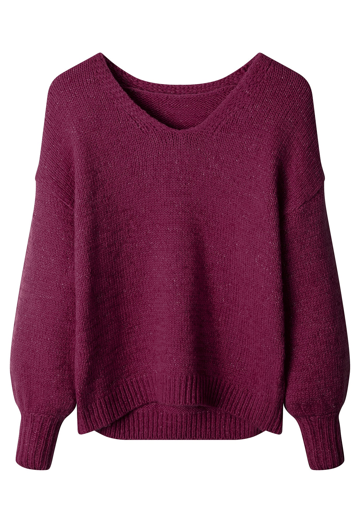 Cozy V-Neck Pullover Sweater image number 2