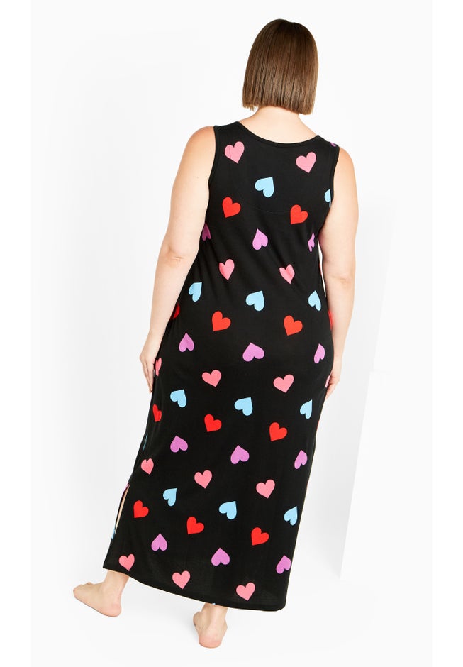 Sleep Heart Maxi Dress image number null