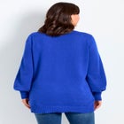 Faux Wrap Pull Over Sweater image number 1